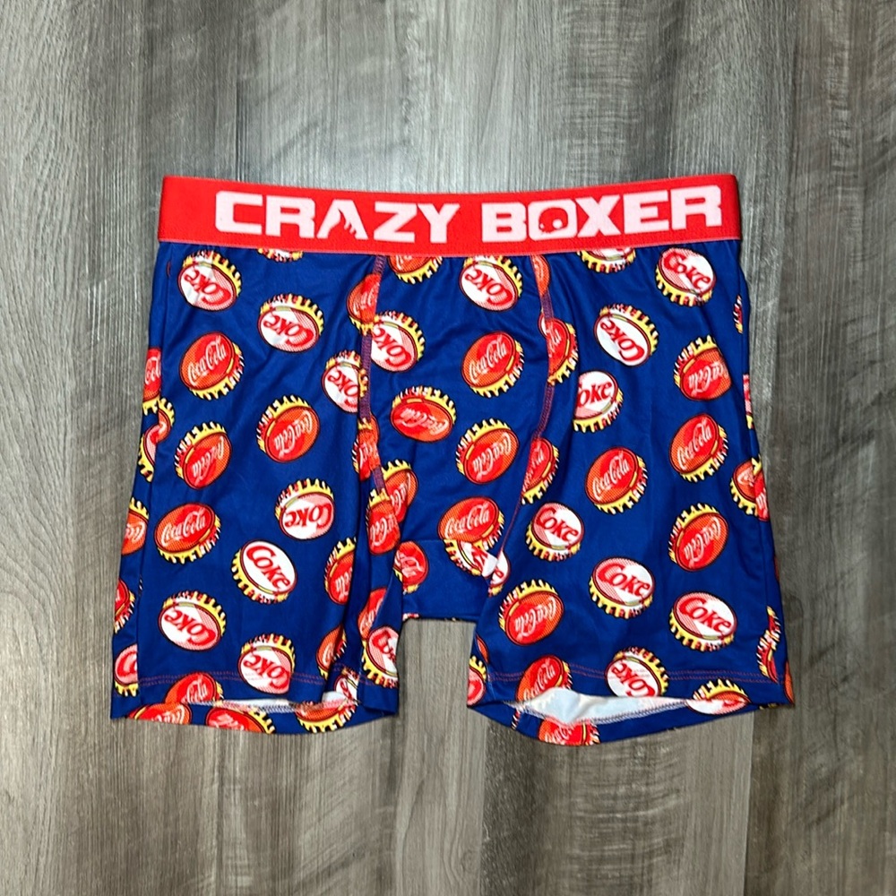 Coca Cola Bottle Cap Crazy Boxer Boxer Brief - Large